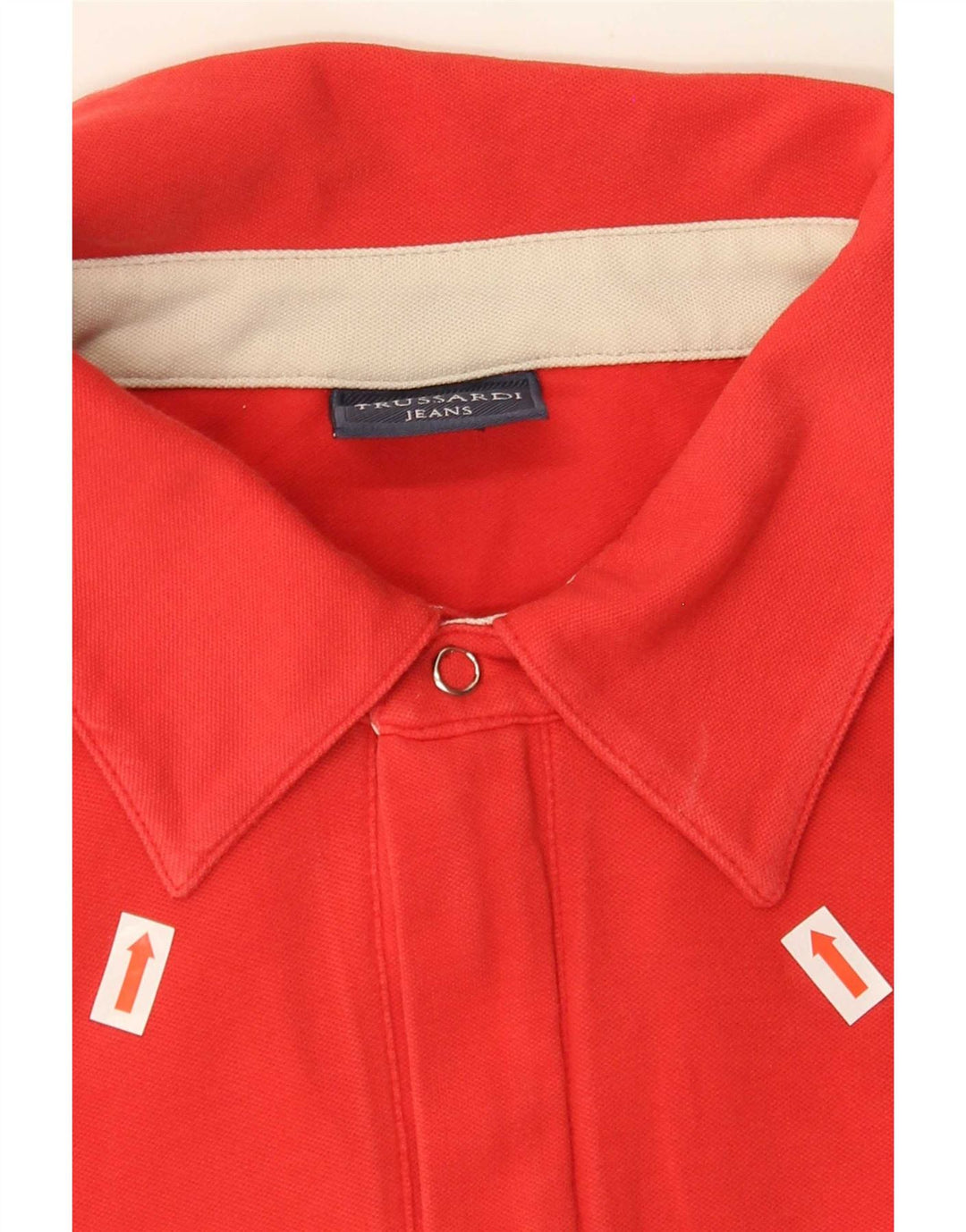 Ανδρικό πουκάμισο πόλο Trussardi 2XL κόκκινο βαμβακερό