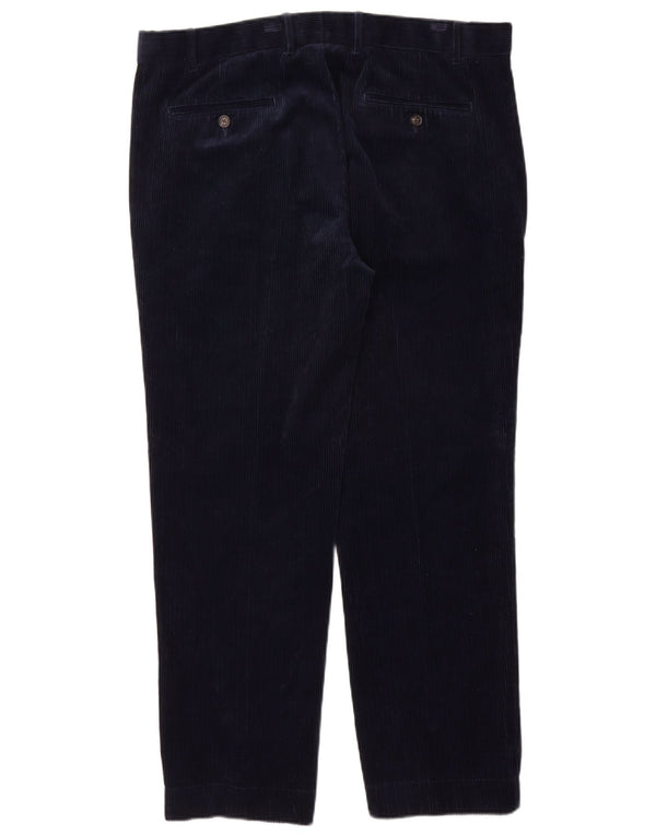 Ανδρικό ίσιο κοτλέ παντελόνι Marks & Spencer W38 L31 Navy Blue Cotton