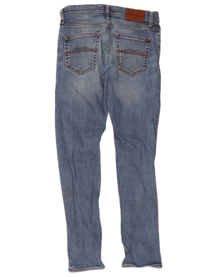 Jack Wills Ανδρικό Slim Jeans W28 L30 Blue Cotton