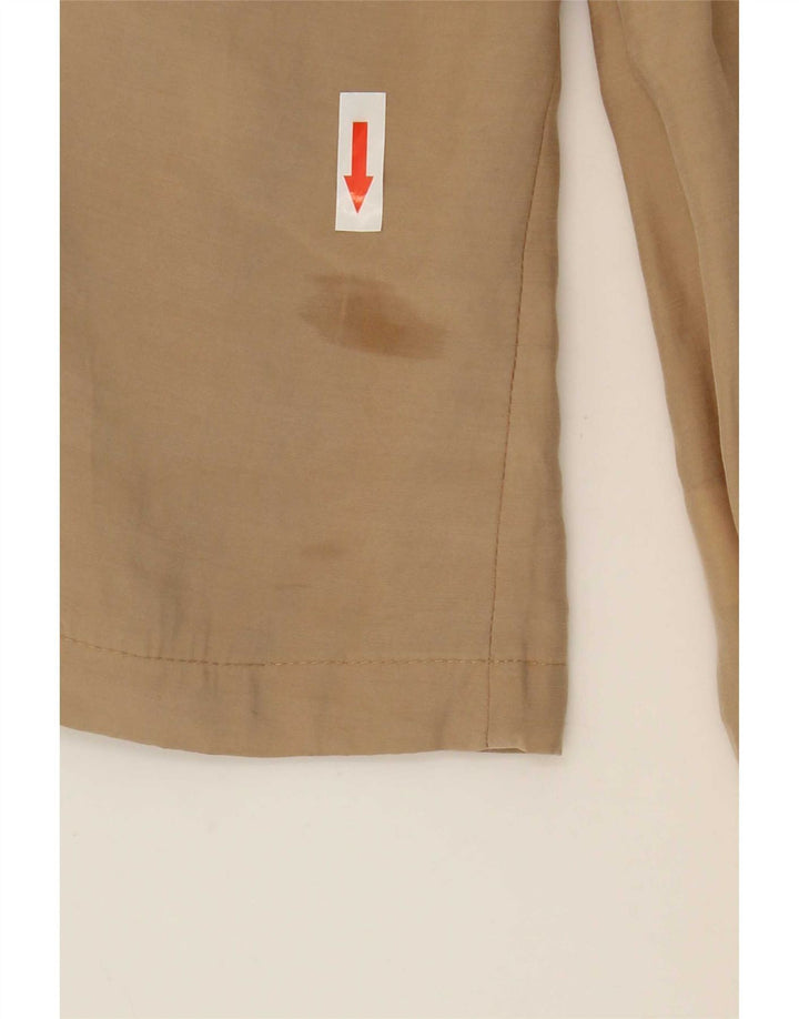 Zara Γυναικείο Open Waterfall Jacket UK 14 Medium Beige Modal