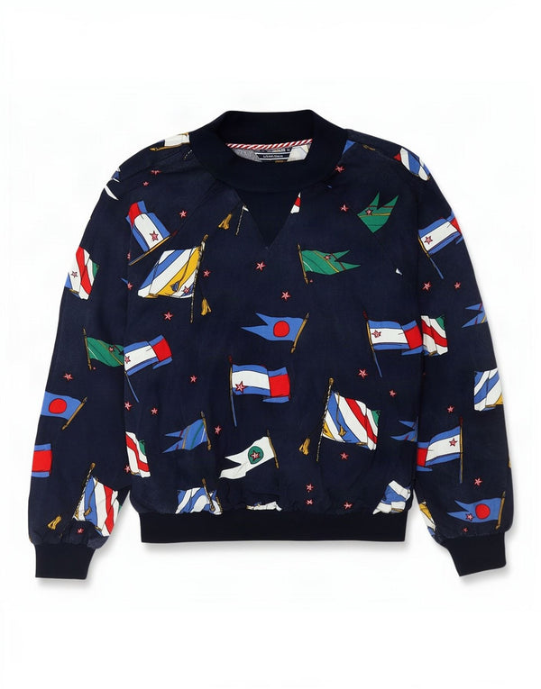 Γυναικεία φούτερ Tommy Hilfiger Graphic Jumper US 6 Medium Navy Blue