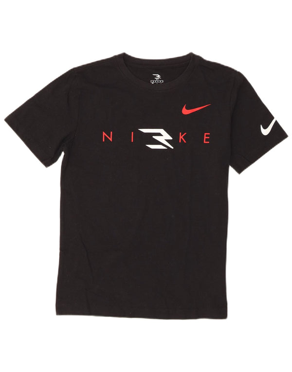 Μπλουζάκι Nike Boys Graphic T-shirt 12-13 ετών, μεγάλο μαύρο βαμβακερό