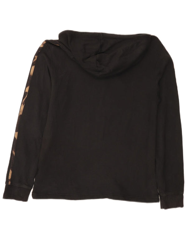 Adidas Γυναικείο Hoodie Jumper UK 8/10 Μικρό μαύρο βαμβακερό