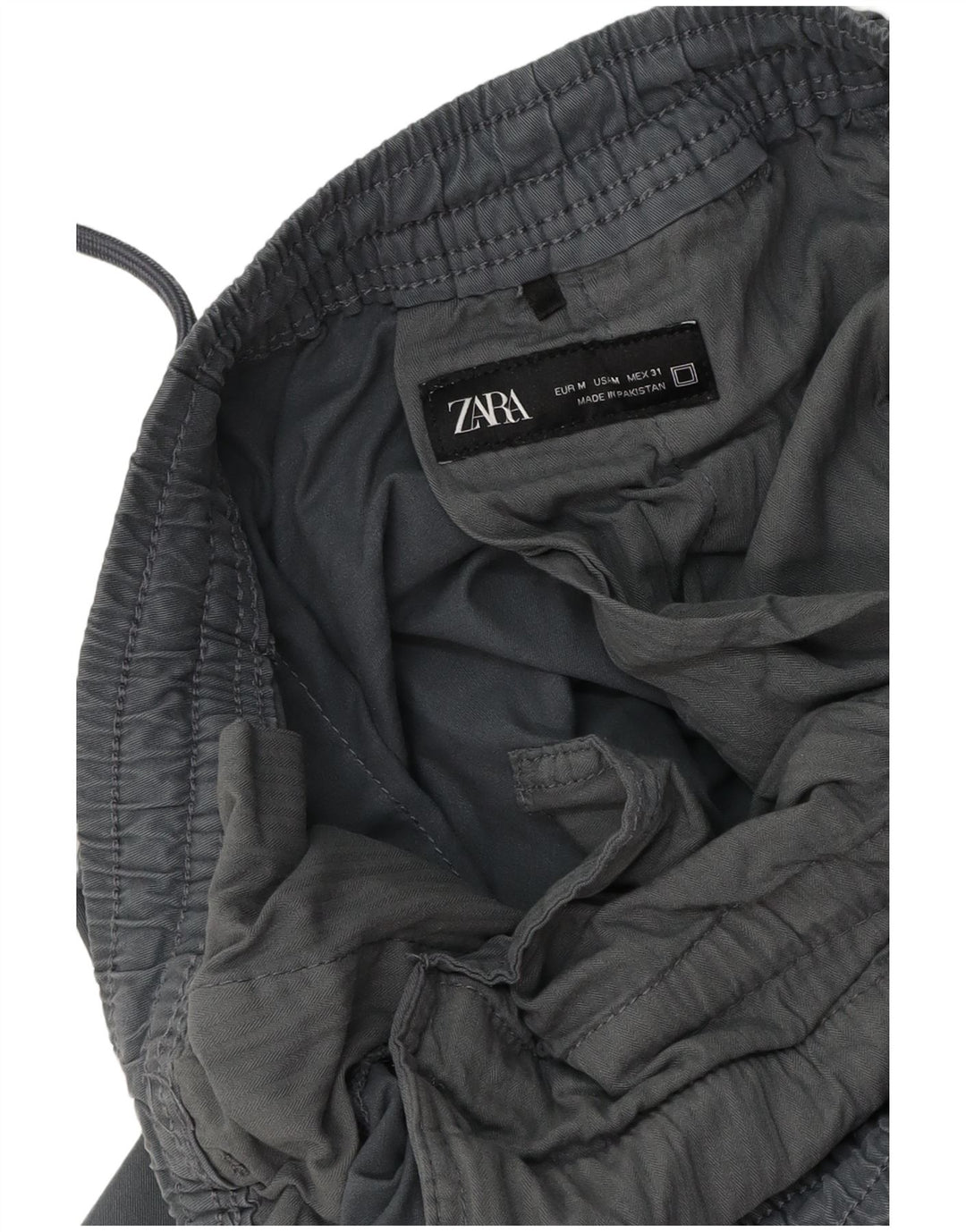Zara Ανδρικό παντελόνι Joggers Chino Medium W31 L27 Γκρι