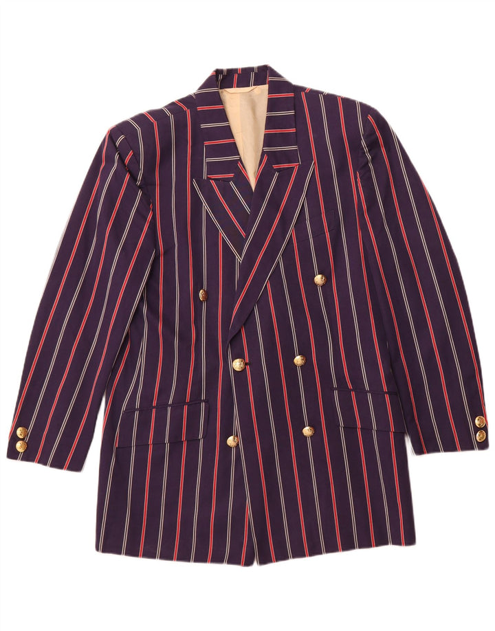 Henry Cottons Ανδρικό σακάκι IT 44 XS Navy Blue ριγέ βαμβακερό