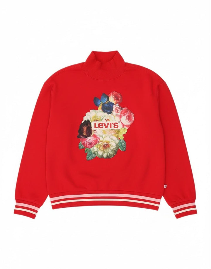 Levi's Girls Graphic Φούτερ Jumper 13-14 ετών Μεγάλο Κόκκινο