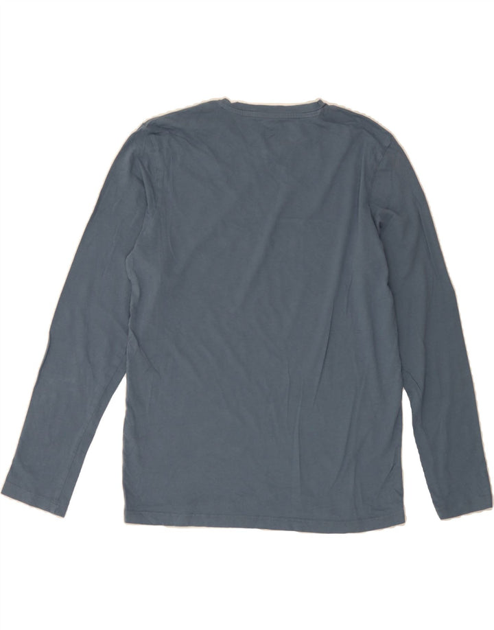 JACK & JONES Mens Graphic Top Long Sleeve Medium Navy Blue Cotton Vintage Jack & Jones and Second-Hand Jack & Jones from Messina Hembry 