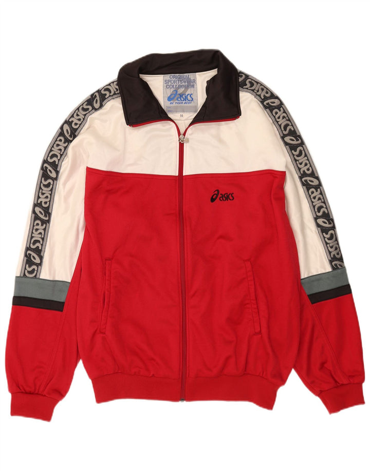 Ανδρική αθλητική φόρμα γραφικών Asics Top Jacket IT 56 XL Red Colourblock