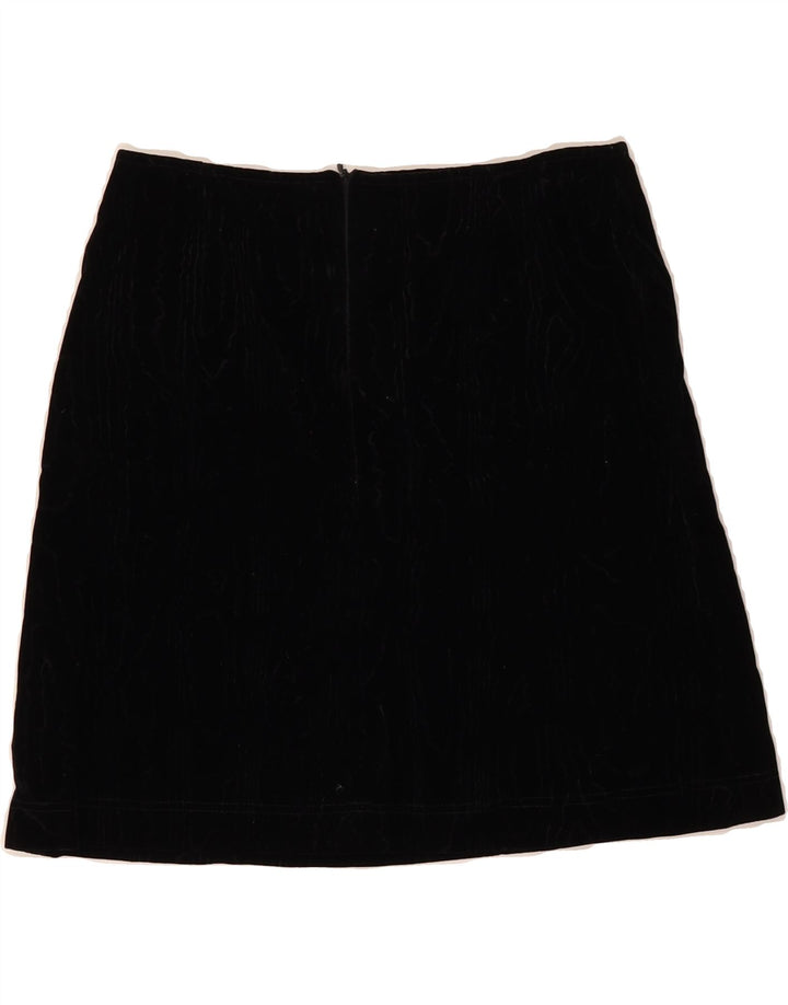 AVANT Womens Velvet Mini Skirt W26 Small Black Cotton Vintage Avant and Second-Hand Avant from Messina Hembry 