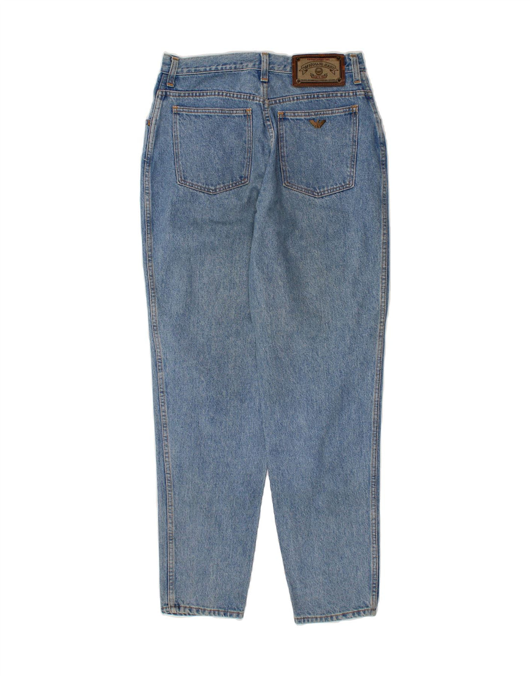 ARMANI Womens Tapered Jeans W34 L30  Blue Cotton Vintage Armani and Second-Hand Armani from Messina Hembry 