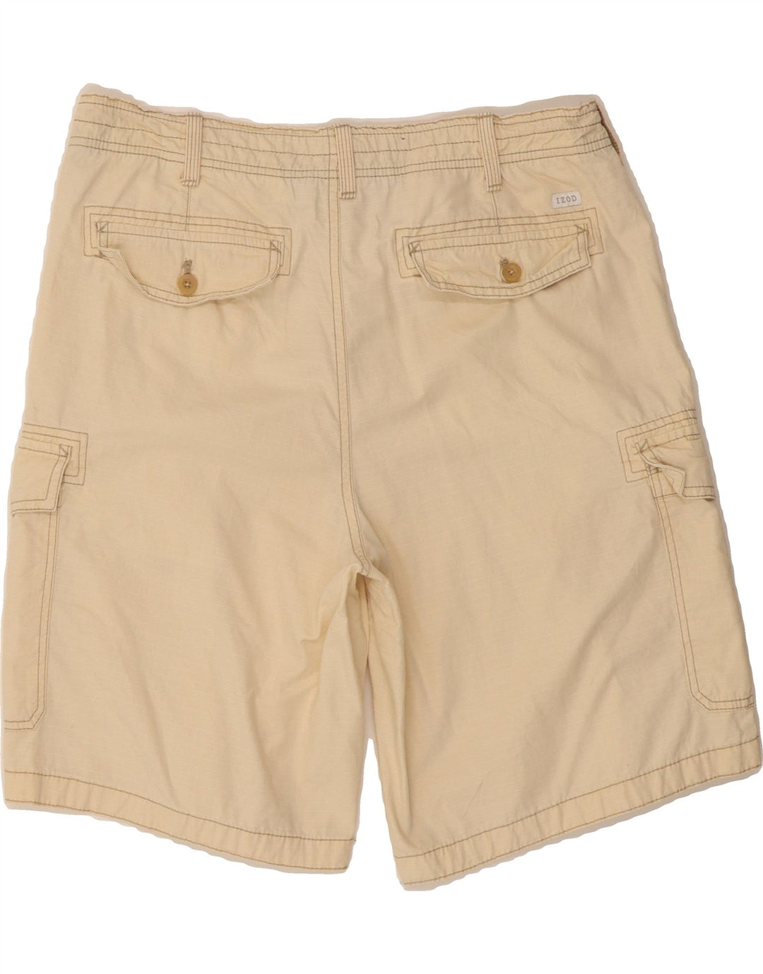 IZOD Mens Cargo Shorts W36 Large Beige Cotton Vintage Izod and Second-Hand Izod from Messina Hembry 