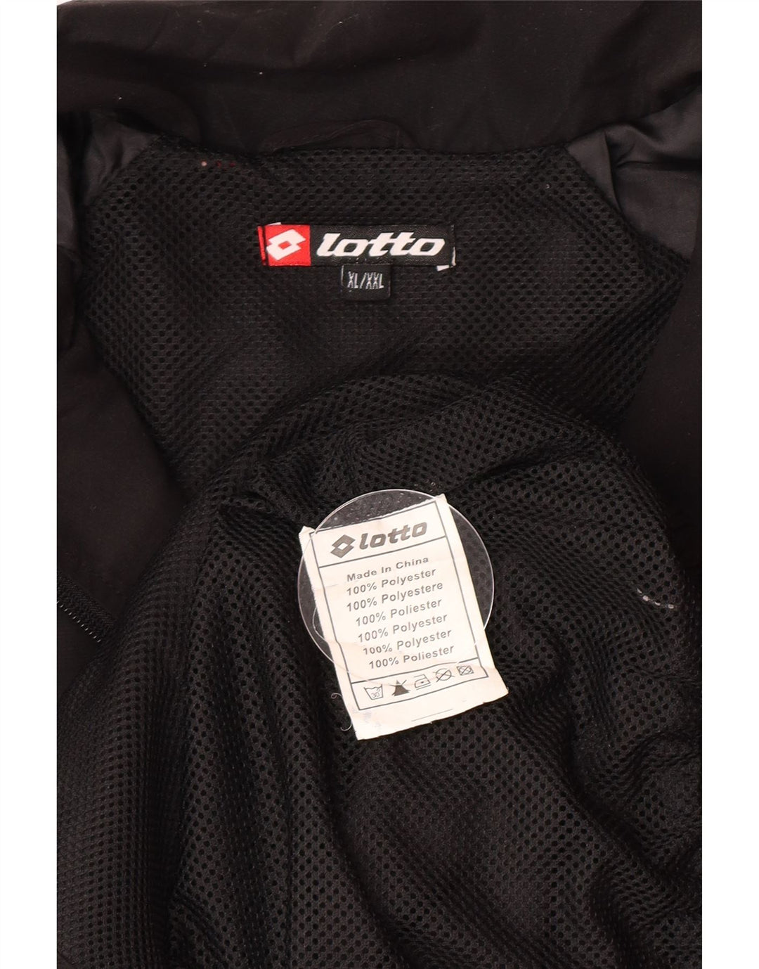 Ανδρική φόρμα Lotto Top Jacket XL Μαύρο Πολυεστερικό Sports