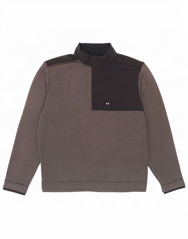 Ανδρικό φούτερ με φερμουάρ Under Armour Jumper Large Grey Colourblock