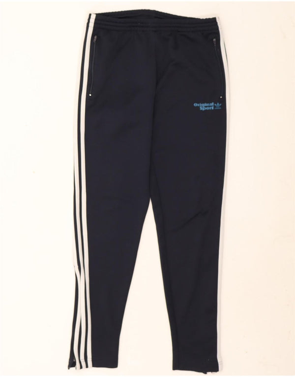 Ανδρική φόρμα γυμναστικής γραφικής Adidas, μικρό μαύρο πολυεστέρα
