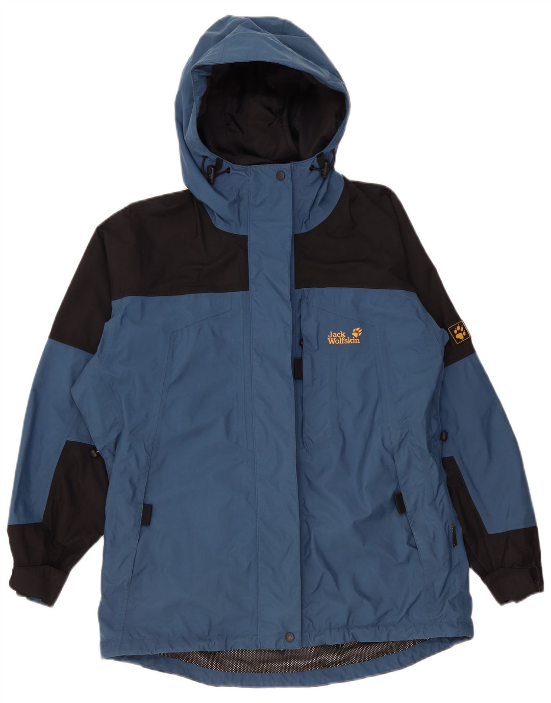 Jack Wolfskin Γυναικείο Μπουφάν με κουκούλα αντιανεμικό UK 12 Medium Blue