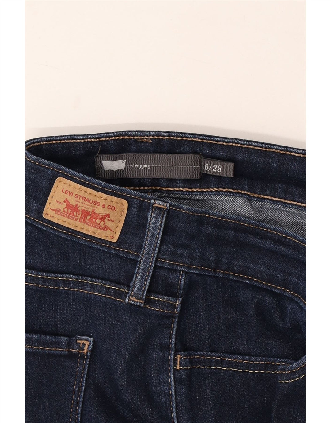 LEVI'S Γυναικείο κολάν Skinny Jeans US 6 Medium W28 L27 Μπλε βαμβακερό