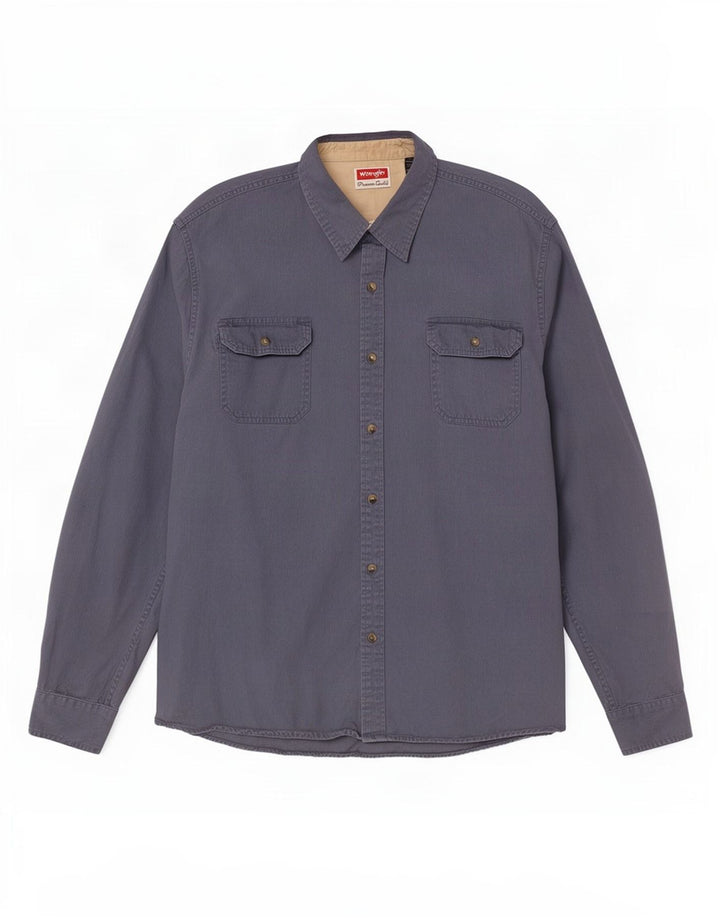Ανδρικό πουκάμισο Wrangler 2XL Μπλε βαμβακερό