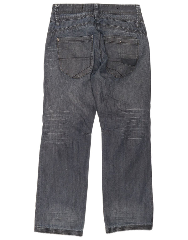 Jack & Jones Mens Straight Jeans W32 L32 Blue Cotton