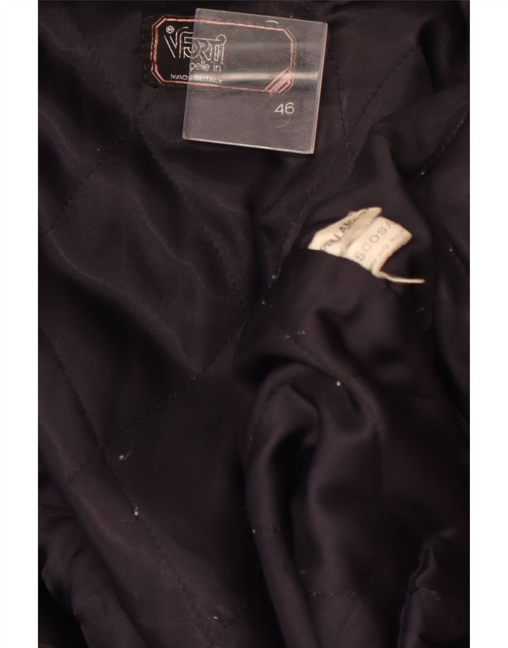 VITTORIO FORTI Γυναικείο μπουφάν Bomber IT 46 Μεγάλο Navy Blue Viscose