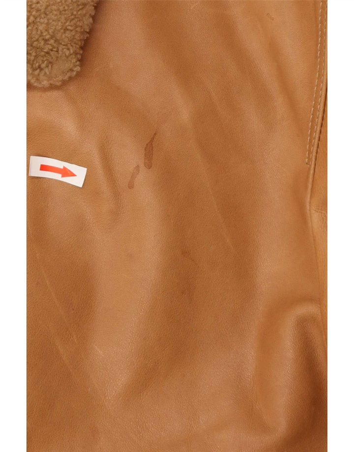 Ανδρικό δερμάτινο μπουφάν Timberland UK 42 XL Καφέ Δερμάτινο