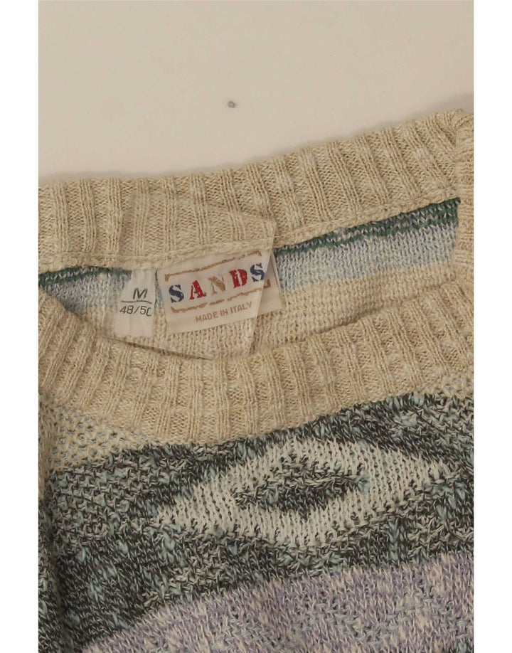 Vintage Ανδρικό πουλόβερ με λαιμόκοψη IT 48/50 μεσαίο πολύχρωμο