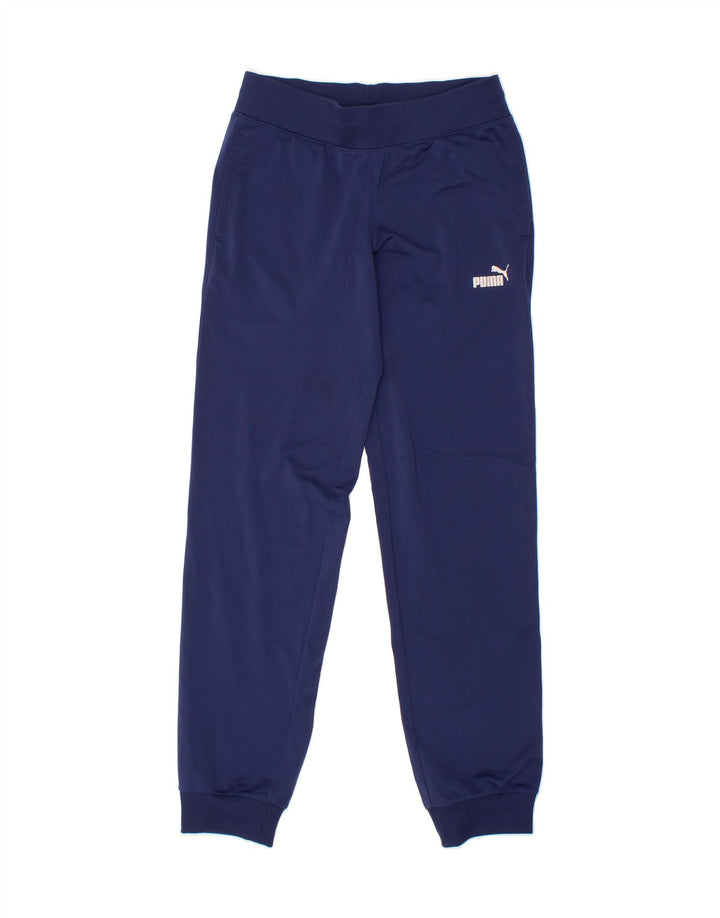 PUMA Womens Tracksuit Trousers Joggers UK 10 Small Navy Blue Polyester Vintage Puma and Second-Hand Puma from Messina Hembry 