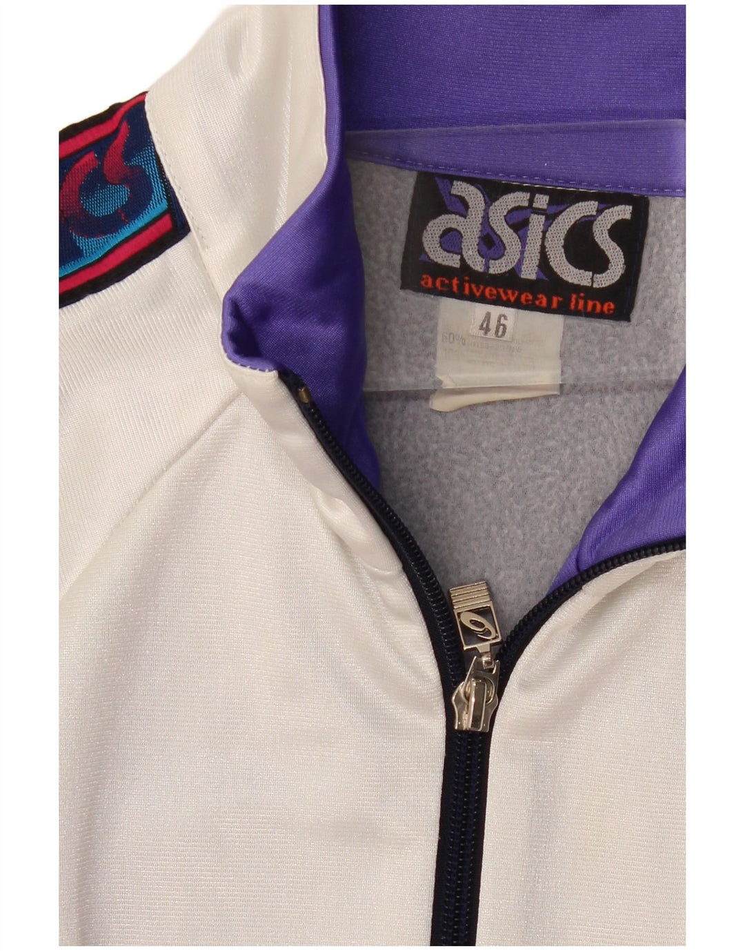 Γυναικεία αθλητική φόρμα ASICS Top Jacket IT 46 Large Navy Blue Colourblock