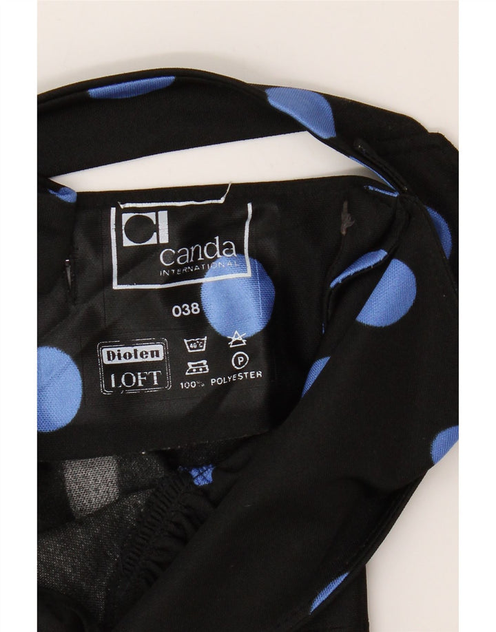 Canda Γυναικείο φόρεμα Maxi Halter EU 38 Πολυεστέρας μεσαίου μαύρου στίγματος