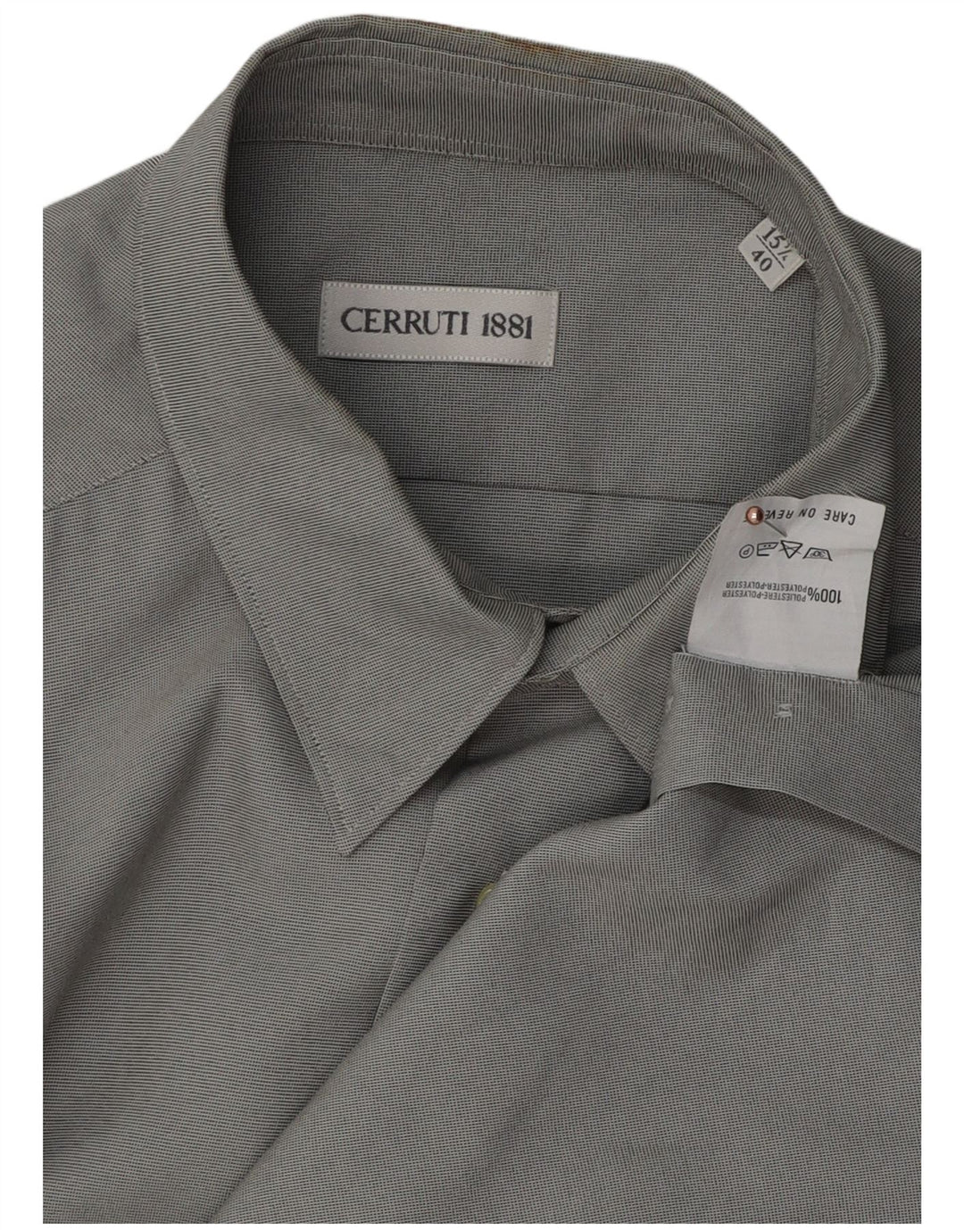 Ανδρικό πουκάμισο Cerruti 1881 Size 40 15 1/2 Medium Grey Polyester