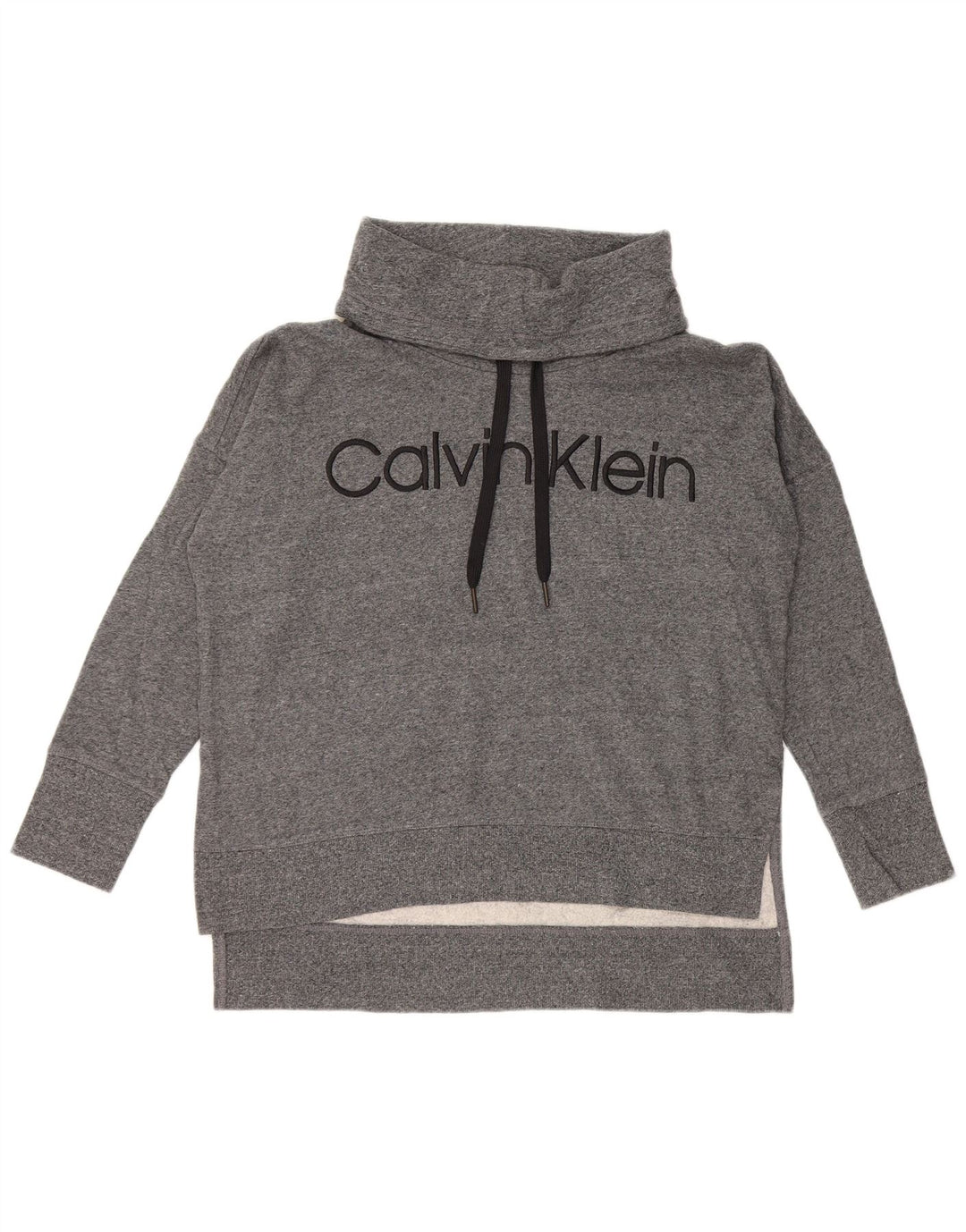 CALVIN KLEIN Γυναικείο υπερμεγέθη γραφικό φούτερ Jumper UK 14 Medium Grey