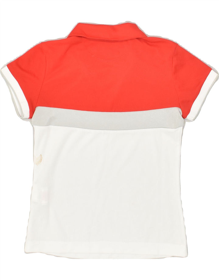 LOTTO Boys Polo Shirt 9-10 Years Small  Red Colourblock Polyester | Vintage Lotto | Thrift | Second-Hand Lotto | Used Clothing | Messina Hembry 