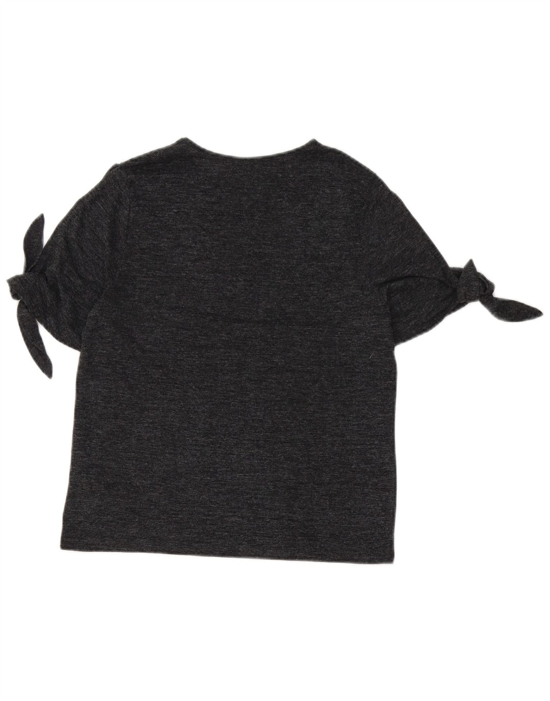 Zara Γυναικείο T-Shirt Top UK 12 Medium Grey Flecked Polyester