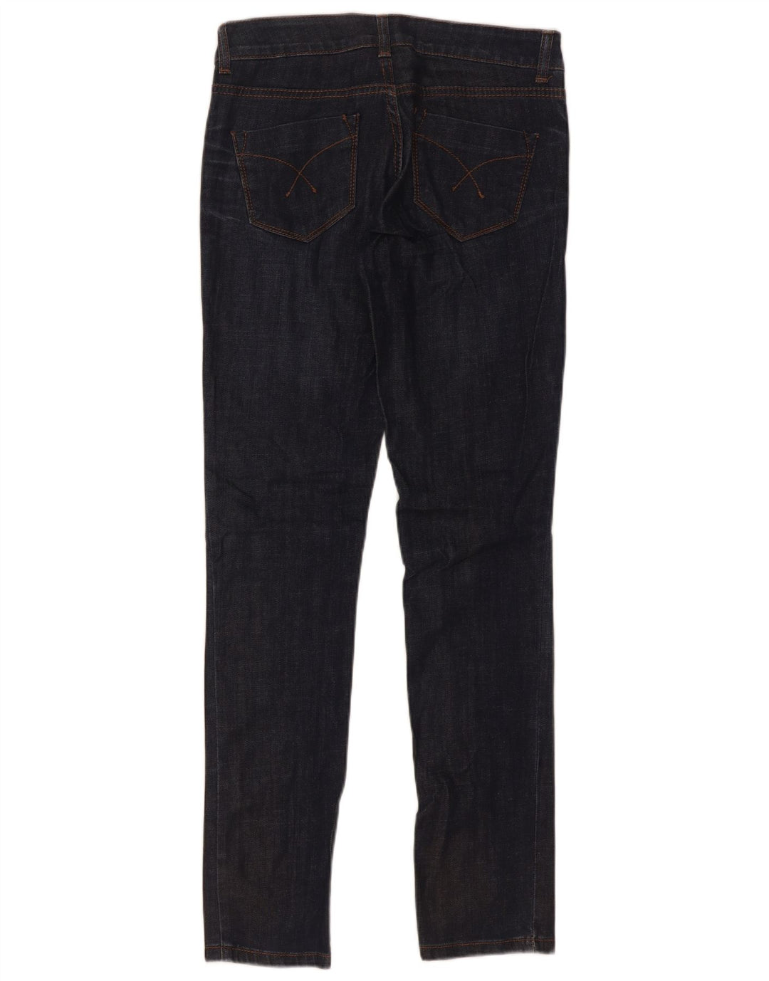 Topshop Γυναικεία Baxter Slim Jeans W25 L30 Navy Blue Cotton