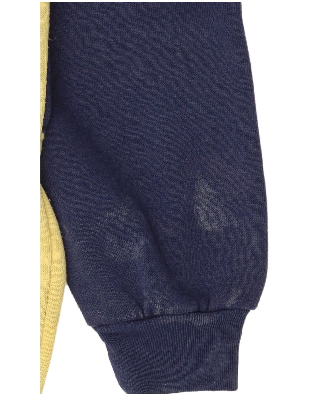 Ανδρικό φούτερ DASH με γραφικό λαιμό με κουμπιά, μεσαίο κίτρινο χρώμα