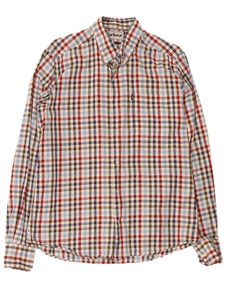 Ανδρικό πουκάμισο Barbour Tailored Fit Μεσαίο πολύχρωμο βαμβακερό Gingham