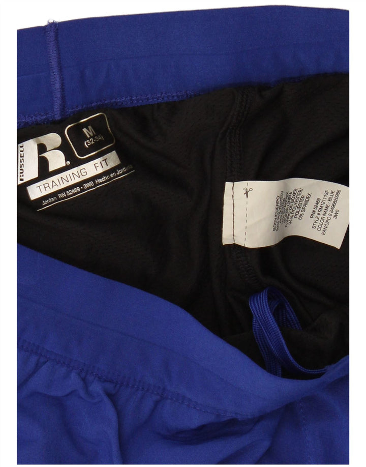 Ανδρικό αθλητικό σορτς Russell Athletic από μεσαίο μπλε πολυεστέρα