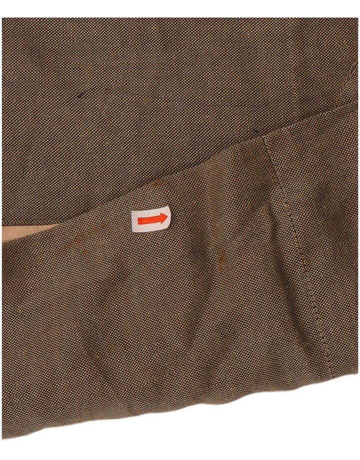 NAUTICA Ανδρικό σακάκι σακάκι με 3 κουμπιά UK 46 3XL Γκρι λινό