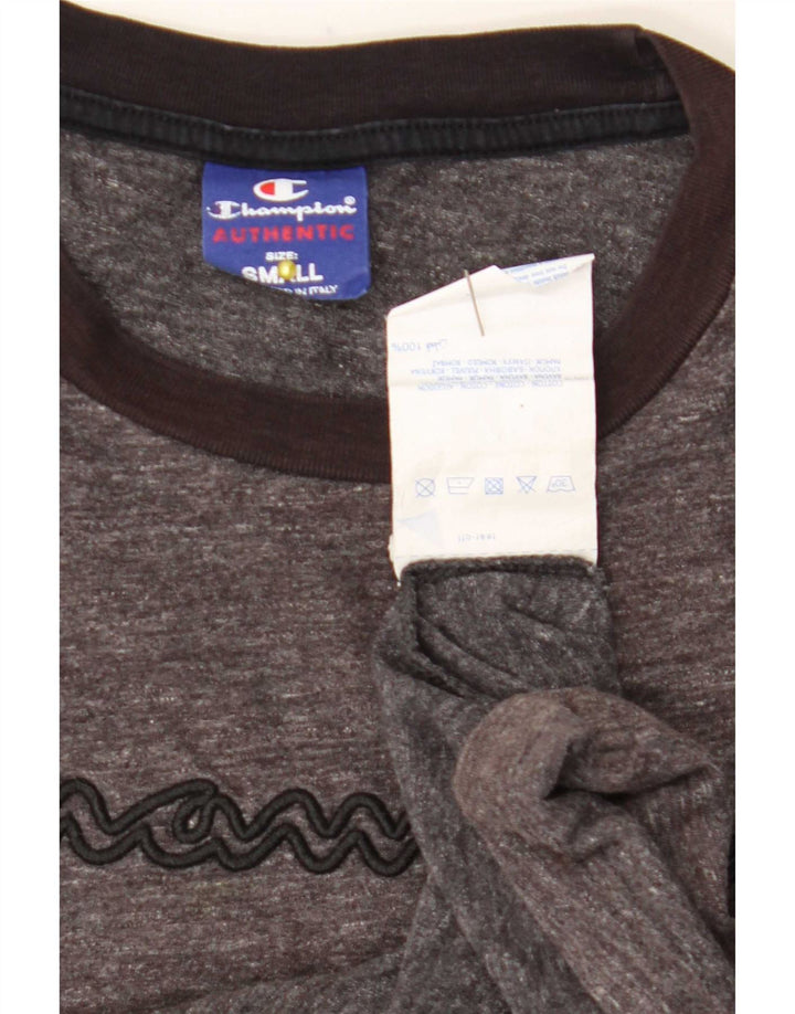 Champion γυναικεία υπερμεγέθη γραφικά T-shirt Top 10 Small Grey Flecked
