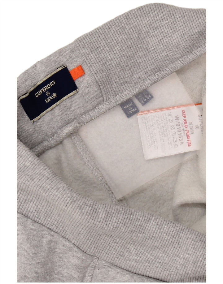 Superdry γυναικεία φόρμα παντελόνι Joggers UK 10 Small Grey Cotton