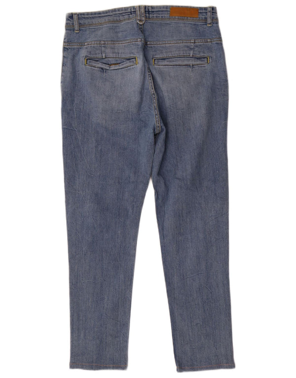 Ανδρικό Zara Distressed Cropped Jeans EU 42 Large W32 L26 Blue Cotton