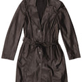 Madeleine Γυναικείο Δερμάτινο Παλτό UK 10 Small Black Leather