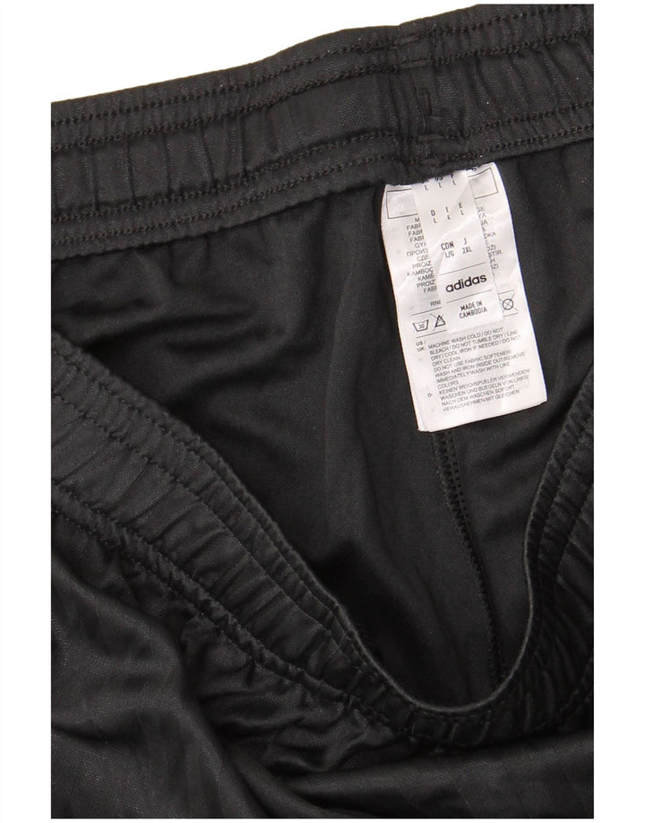 Ανδρικό αθλητικό σορτς Adidas μεγάλο μαύρο πολυεστέρα