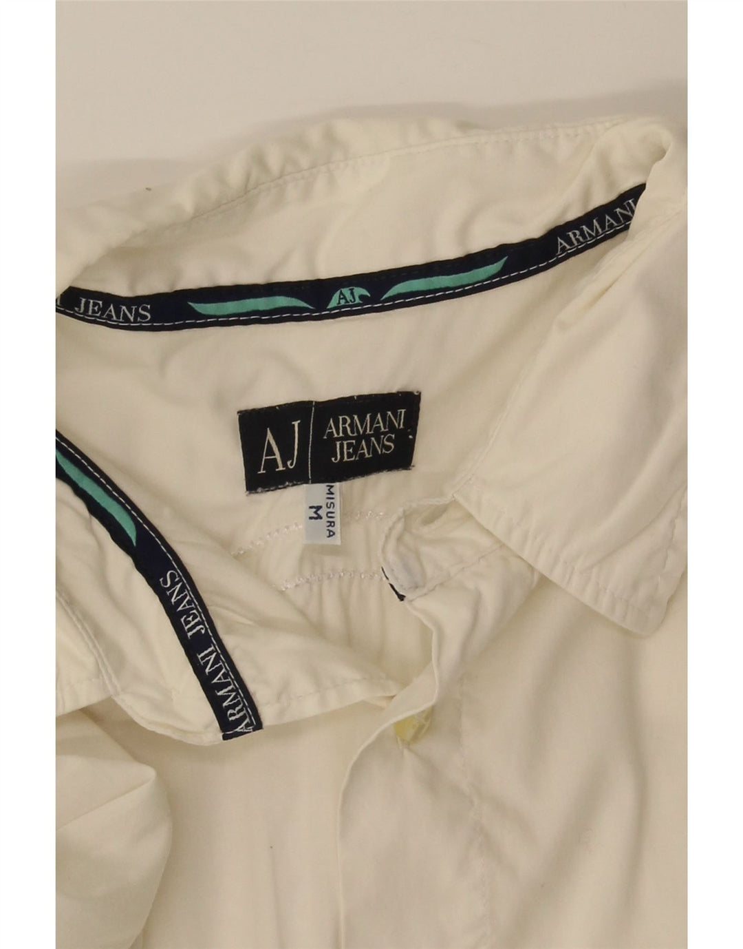 Ανδρικό πουκάμισο ARMANI JEANS Μεσαίο λευκό
