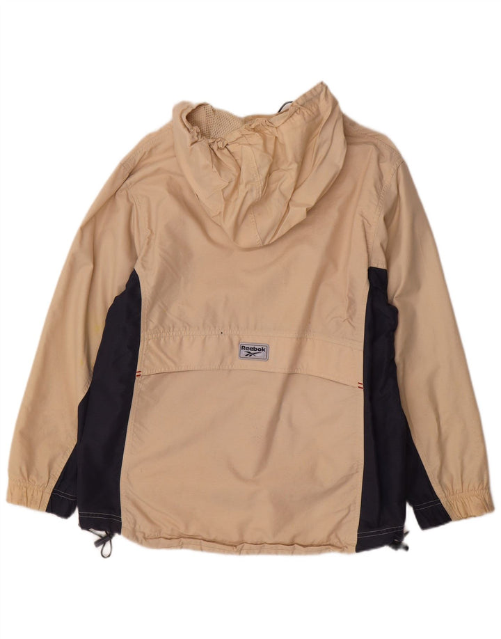 Γυναικείο μπουφάν βροχής με κουκούλα Reebok UK 12 Medium Beige Colourblock