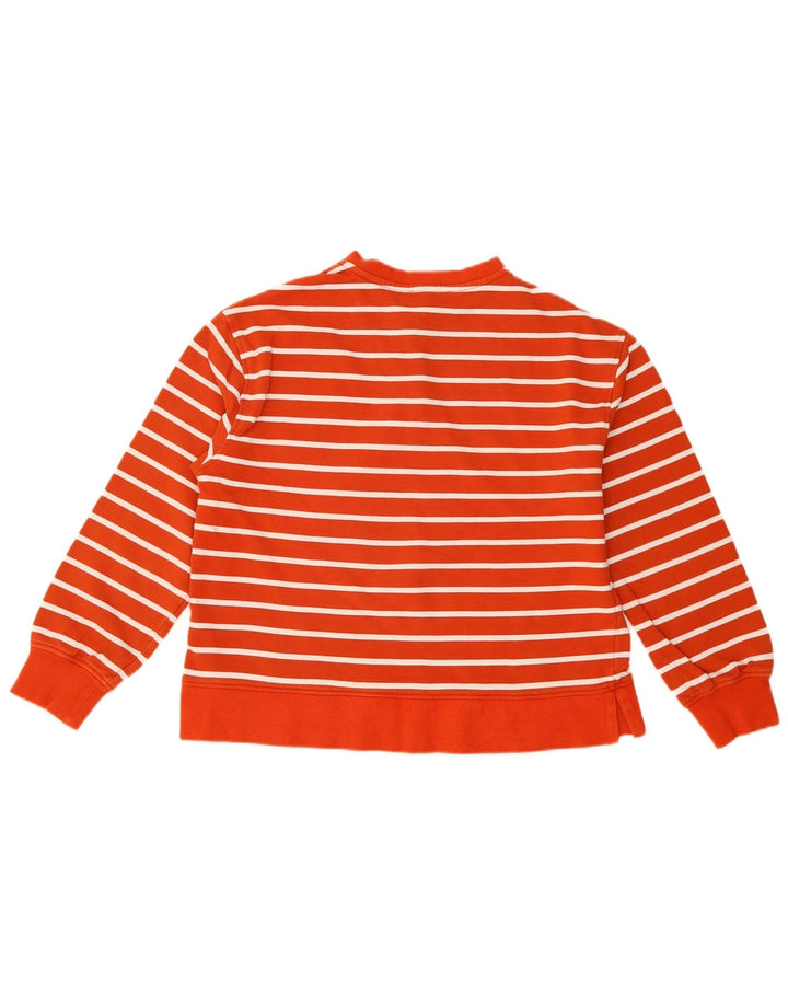 Marks & Spencer Γυναικεία φούτερ Jumper UK 14 Medium πορτοκαλί ριγέ