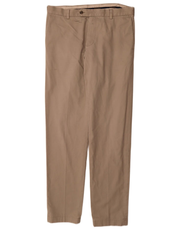 Brooks Brothers Ανδρικό Slim παντελόνι Chino W34 L34 Μπεζ βαμβακερό