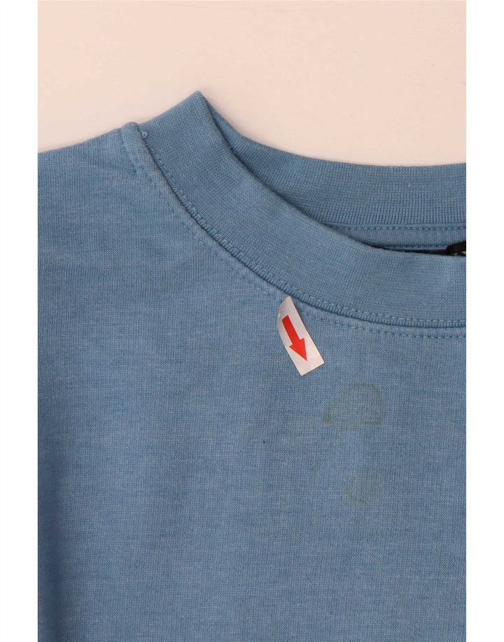 Zara Γυναικεία φούτερ Crop Jumper UK 10 Small Blue Polyester