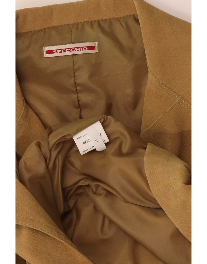 Specchio γυναικείο μπουφάν blazer UK 14 μεγάλο μπεζ πολυεστέρα