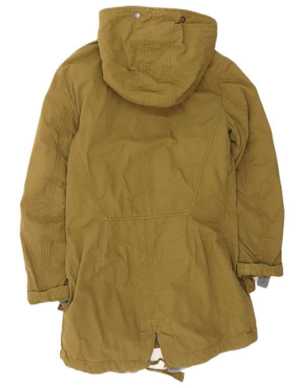 Vintage γυναικείο μπουφάν Sherpa Parka με κουκούλα EU 40 από μεσαίο χακί βαμβάκι