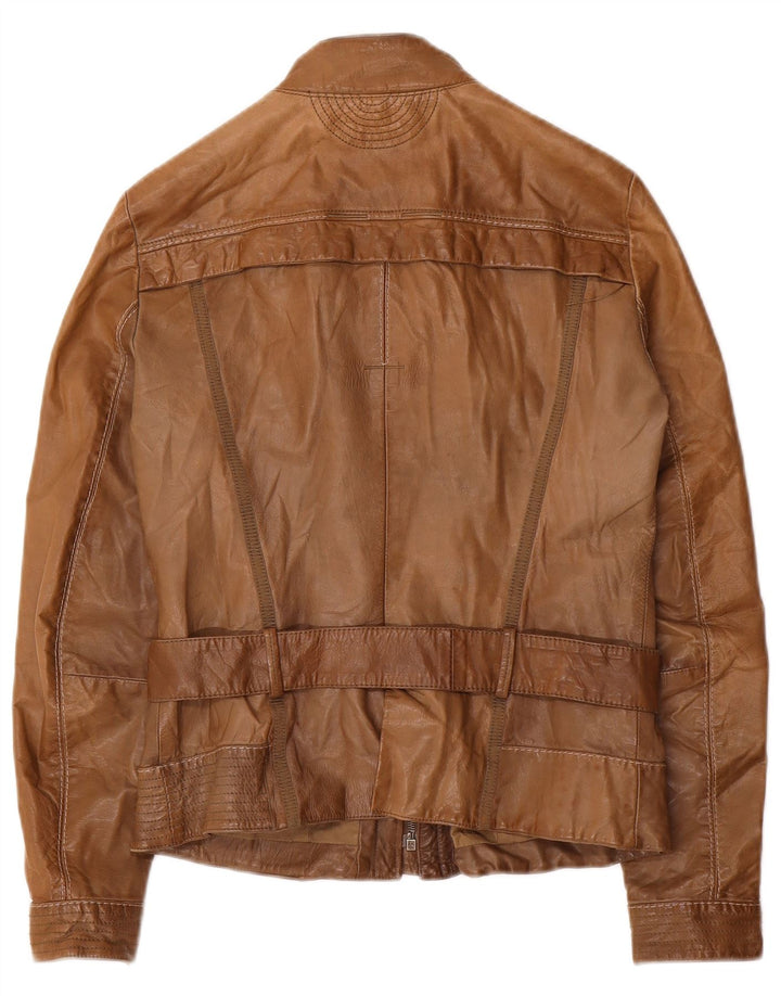Dekker Γυναικείο Δερμάτινο Μπουφάν Racer UK 10 Small Brown Δερμάτινο